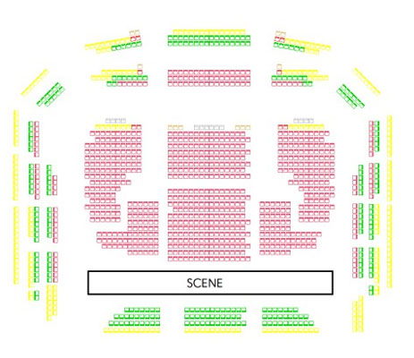 Plan de la Salle The Auditorium à Bordeaux